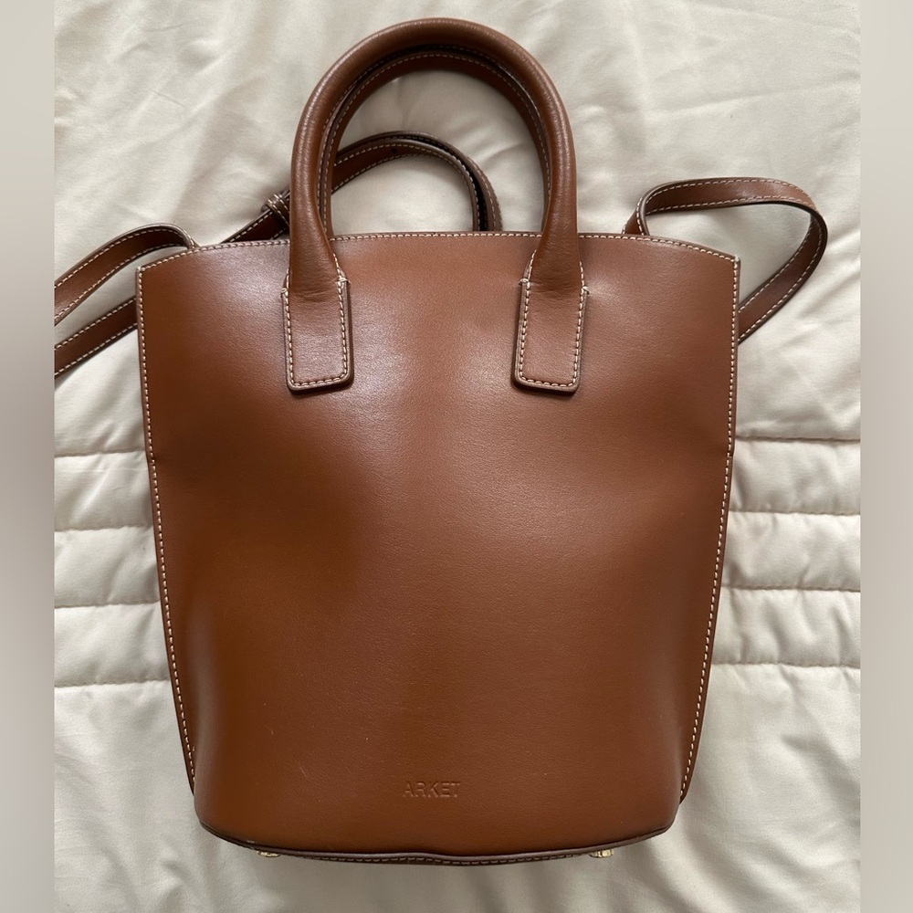 Arket Genuine Leather Bucket Bag - Picture 6 of 10